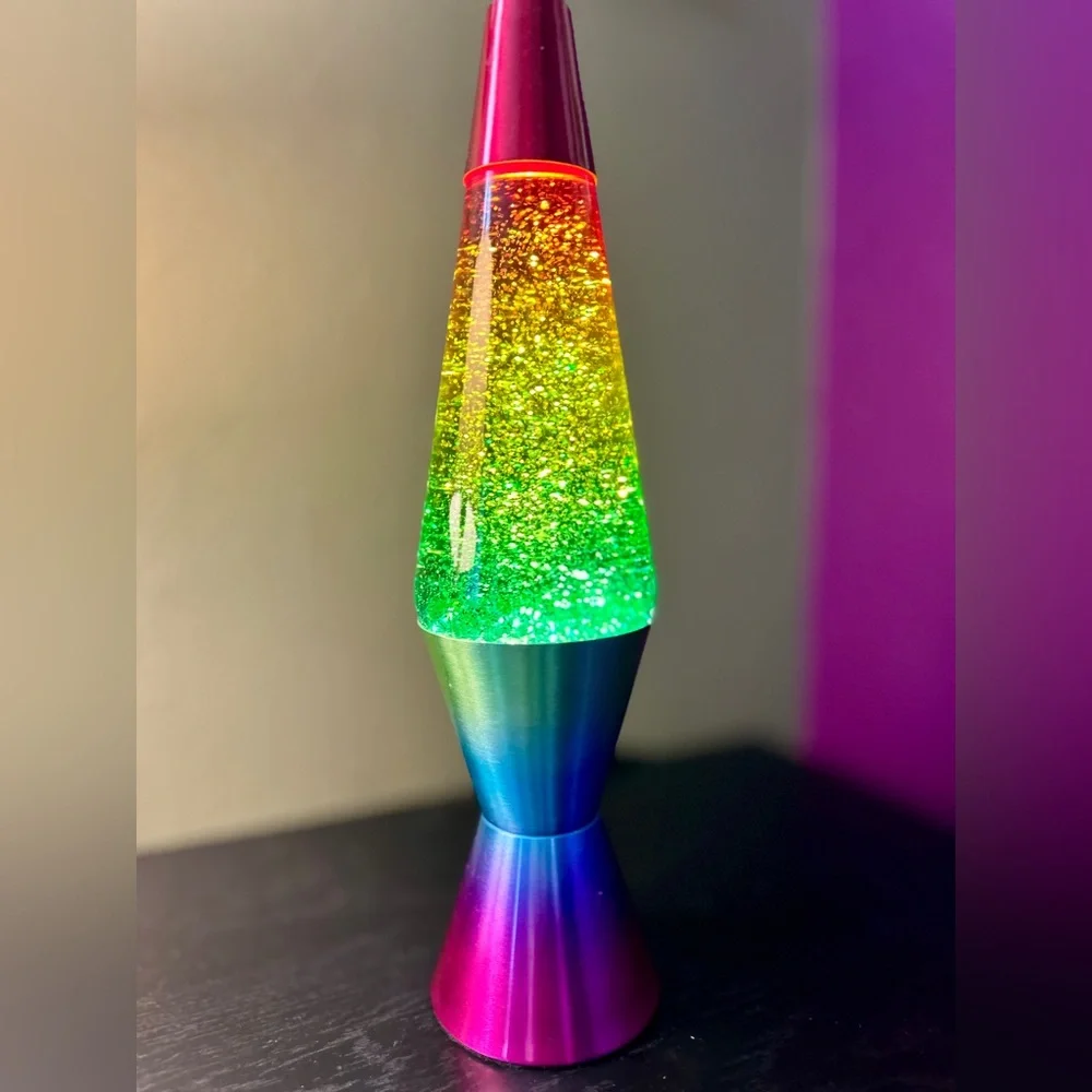 Gorgeous Rainbow Glitter Lava Lamp for - Picture 8 of 9